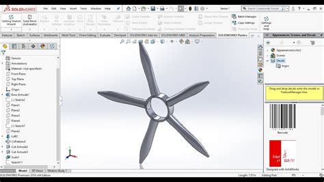 Part 8how To Design Propeller Tutorial On Solidworks Using Images