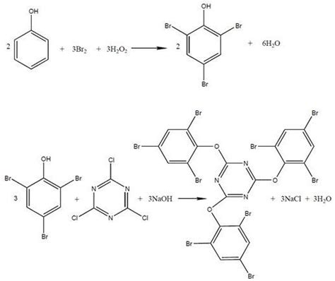 一种高白度高热稳定性溴代三嗪的生产工艺的制作方法2
