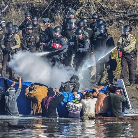 Censored News Standing Rock Water Protectors In River Police