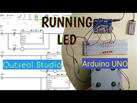 Tutorial PLC Arduino Running LED Arduino Uno Dengan Pemrograman