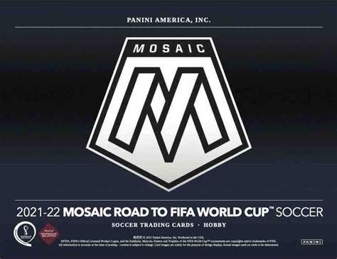 2021 22 Panini Mosaic Road To Fifa World Cup Soccer Hobby Box Price