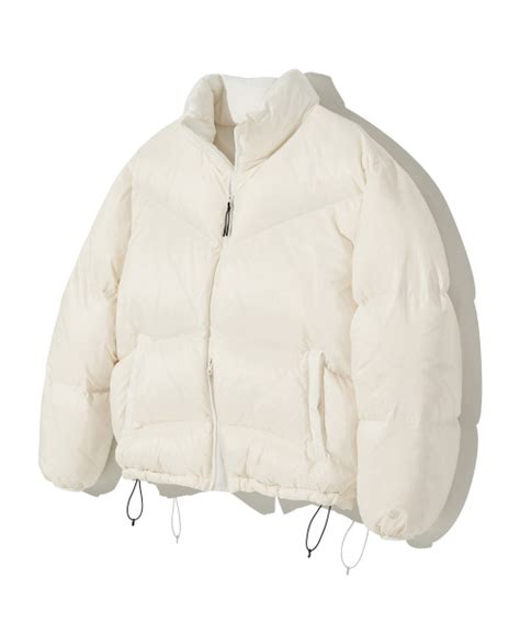 MUSINSA公式 URBANDTYPE Essential Puffer Duck Down Short Padding Cream