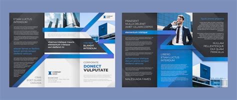 Free Vector | Corporate brochure template design