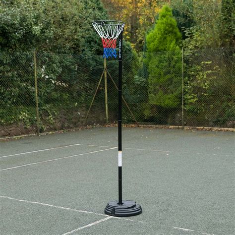 JumpStar Sports Junior Netball Post Stand Hoop Net Height Adjustable 8ft to 10ft | eBay