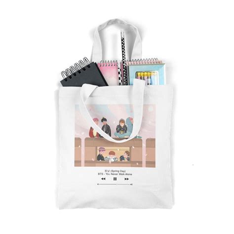 Túi Tote Bts Spring Day Merchie