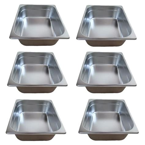 Kit Cubas Gastron Micas Gn X Mm Em Inox Para Buffet Sebem Na