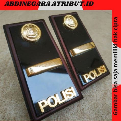 Jual Pangkat Ipda Pdh Mika Kilap Glossy Lis Bordir Shopee Indonesia