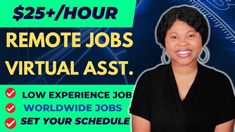 25 Hr Remote Jobs Worldwide Work From Home Jobs 2023 Executive Assistant Virtual Assistant