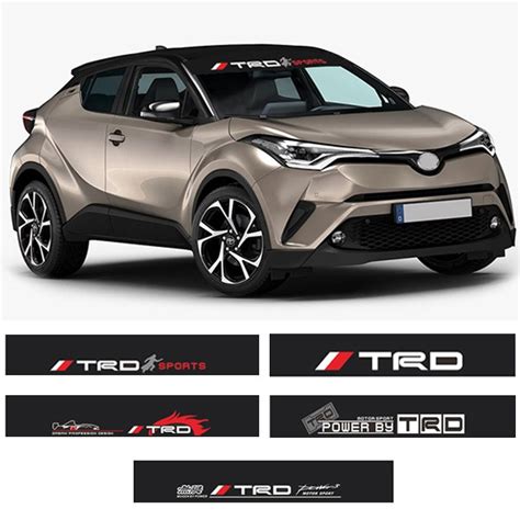 Car Styling Trd Development Vinyl Sticker Custom Sticker For Toyota Auto Front Waterproof