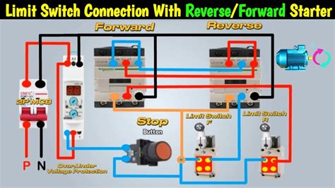 Reverse Forward Starter Control With Limit Switch Vmr Voltage