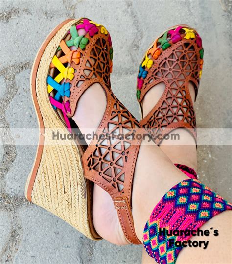 Zj Huaraches Mexicanos Artesanales Color Nuez Dise O De Laser