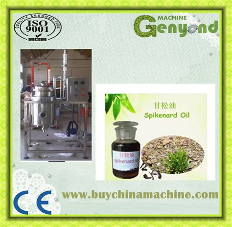 Shanghai Factory Genyond Spikenard Essential Oil Extractor Extraction