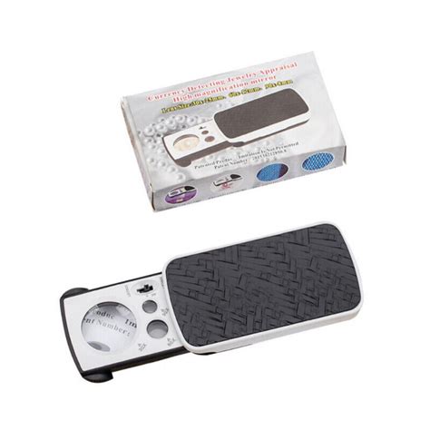 Pocket Led Light Slide Out Jewels Magnifying Glass Magnifier Loupe 30x 60x 90x B Ebay