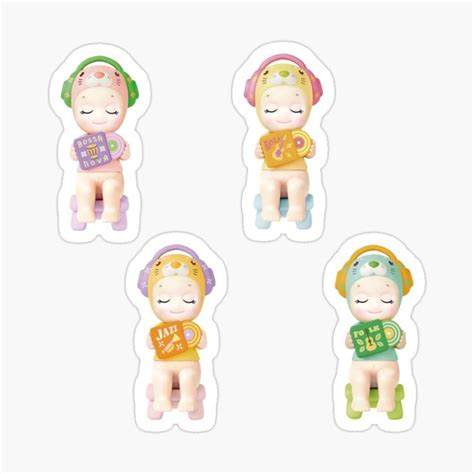 Sonny Angel Love The Music Sticker Sheet Sticker For Sale By