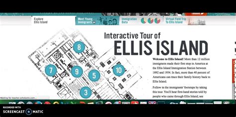 Ellis Island Tour Scholastic Interactive Tour