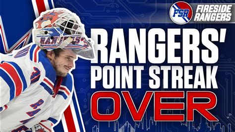 Rangers Point Streak Comes To An End Following Loss To The Stars How