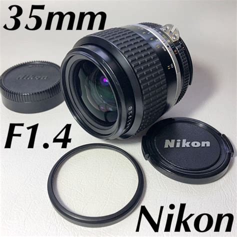 32割引ブラック系 ニコンFマウント 大感謝セール ニコン Nikon AI Nikkor 35mm f1 4 Fマウント レンズ 単