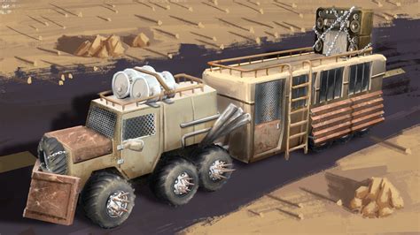 ArtStation - post apocalyptic vehicle