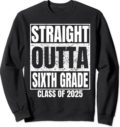 Straight Outta School Graduate Class Idea Tee Straight Outta Sixth