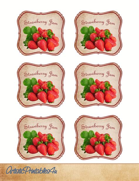 Jam Labels Template