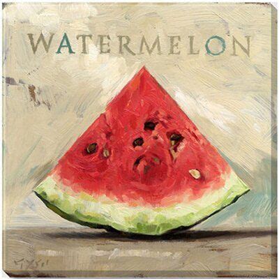 Darren Gygi Home Collection Watermelon Giclee By Darren Gygi Wrapped