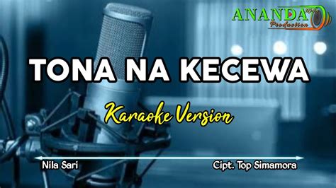 Karaoke Tona Na Kecewa Nila Sari Cipt Top Simamora Youtube