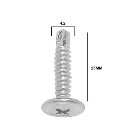 PARAFUSO PHILIPS PONTA BROCA FLANGEADO 4 2X25 AUTO BROCANTE