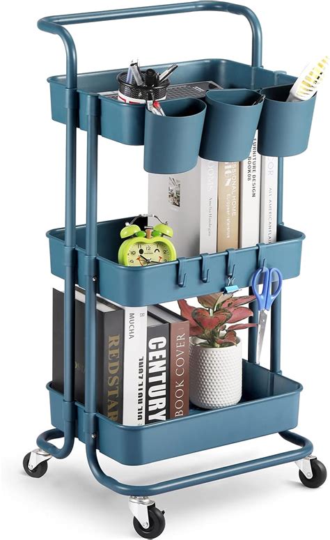 Amazon Alvorog Tier Rolling Utility Cart Storage Shelves