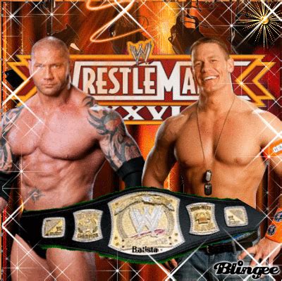 Batista Vs. John Cena WrestleMania XXVI WWE Championship Picture ...