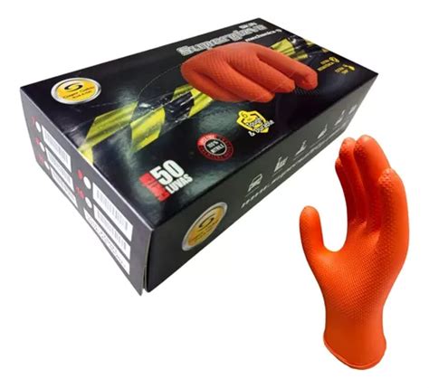 Luva Superglove Full Nitrílica forte resistente extra Grip