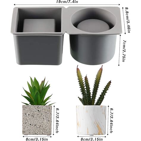 Set 2 Matrite din Silicon, Joystos, Pentru Minighiveci din Ciment