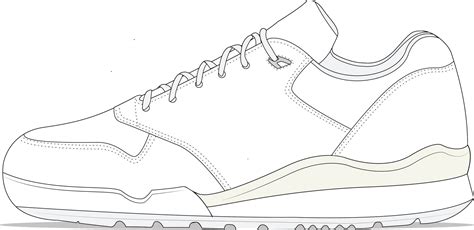 Retro Sneaker Design Vector Template 28862507 Vector Art at Vecteezy