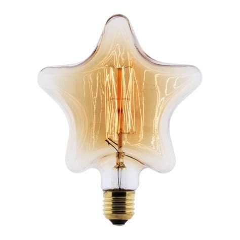 Ampoule LED à filament carbone étoile 25W E27 Elexity