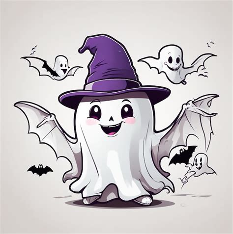 Premium Vector Cute Halloween Ghost