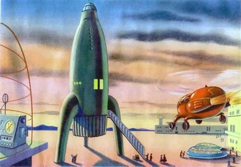 Retro Futurismo Sci Fi Science Fiction Vintage Ilustraciones Retro