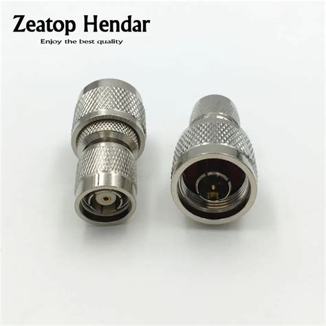 10pcs Brass Rp Tnc Male Jack To N Male Plug Straight Rf Connector N To Rp Tnc Adapter High