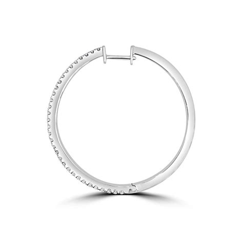 Large Diamond Hoop Earrings - Temelli Jewellery