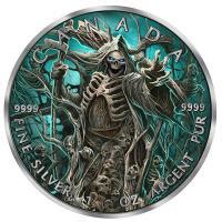 Kanada Cad Maple Leaf Armageddon Vi Grim Reaper Oz Silber