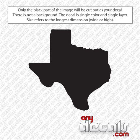 Texas State Flag Decal Sticker - AnyDecals.com