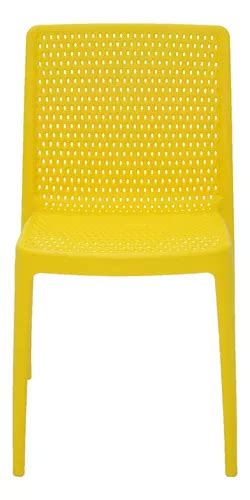 Silla De Comedor Tramontina Isabelle Estructura Color Amarillo