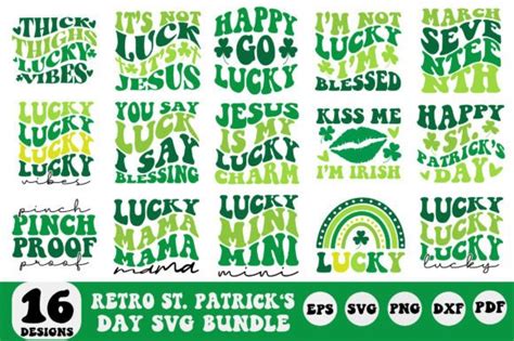 Retro St Patricks Day Bundle Graphic By Designer302 · Creative Fabrica