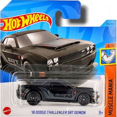 Hot Wheels V Hicule Miniature Dodge Challenger Srt Demon