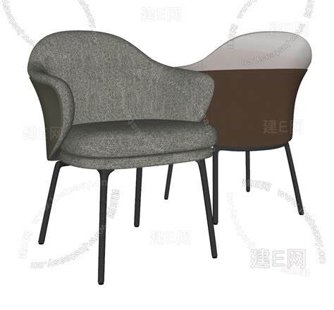 Minotti 现代餐椅模型su模型下载 Id106778675 建e网su模型