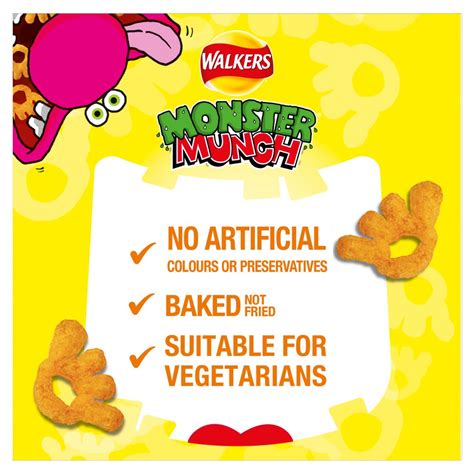 Walkers Monster Munch Roast Beef Snacks Crisps 1 25 RRP PMP 72g Best One