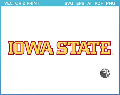 Iowa State Cyclones - Wordmark Logo (207) - College Sports Vector SVG ...