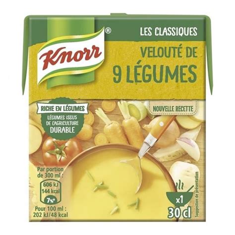 Knorr Les Classiques Velout De L Gumes Cl Lot De Cdiscount