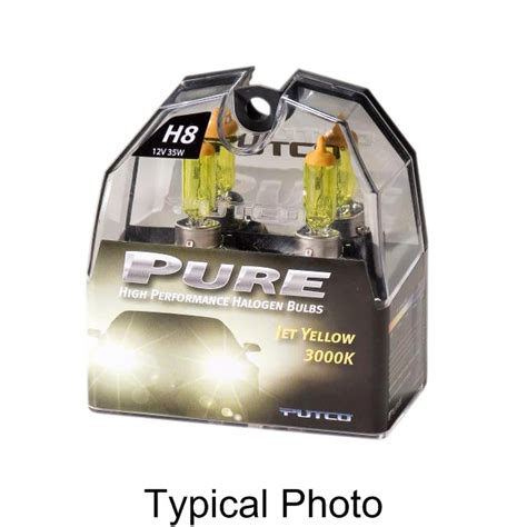 Putco PURE High Performance H12 Halogen Headlight Bulbs Jet Yellow