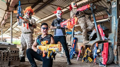 Ltt Films Warrior Police S E A L X Nerf Guns Fight Rocket Mask Crime