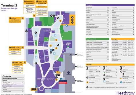 Heathrow Airport LHR Terminal Maps Shops Restaurants Food Court 2021