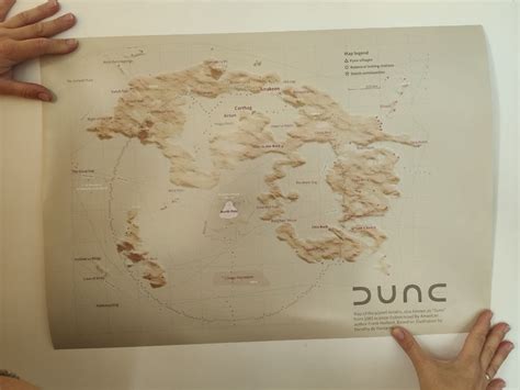 Dune Map. 3d Terrain Map of Arrakis. Dune Poster A2 Landscape - Etsy